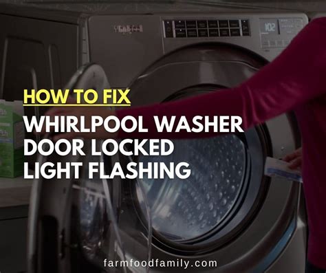 Before going to unlock your washer, wait three to five minutes after completing a cycle. . Whirlpool washer lock light flashing